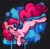 Size: 966x941 | Tagged: safe, artist:kathrynthebrony, part of a set, pinkie pie, earth pony, pony, g4, abstract background, female, human shoulders, mare, open mouth, open smile, smiling, solo