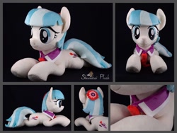 Size: 1200x900 | Tagged: safe, artist:shunnkai, coco pommel, pony, g4, irl, lying down, photo, plushie, prone, solo