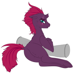 Size: 2143x2143 | Tagged: safe, artist:byteslice, artist:squeezymouse, tempest shadow, pony, unicorn, g4, .svg available, broken horn, ears back, eye scar, facial scar, horn, looking at you, looking back, looking back at you, lying down, monochrome, on side, pillow, scar, simple background, sketch, svg, transparent background, vector