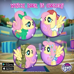 Size: 1080x1080 | Tagged: safe, gameloft, fluttershy, pegasus, g4