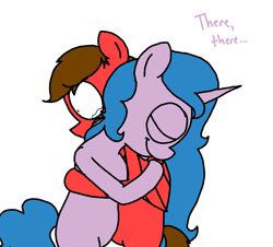 Size: 3351x3023 | Tagged: safe, artist:professorventurer, izzy moonbow, oc, oc:professor venturer, g5, comforting, crying