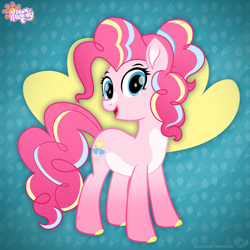 Size: 2000x2000 | Tagged: safe, artist:lovinglypromise, pinkie pie, pony, g4, alternate design, solo