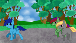 Size: 3840x2160 | Tagged: safe, artist:snowheart2004, oc, oc:apply, unnamed oc, album: colors of life, park