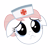 Size: 5000x5000 | Tagged: safe, artist:2bitmarksman, nurse redheart, earth pony, pony, g4, disembodied head, female, floppy ears, head only, heart, mare, pouting, puppy dog eyes, simple background, solo, transparent background, vector