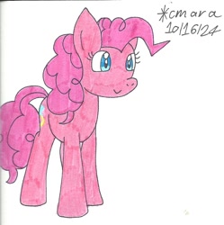 Size: 949x953 | Tagged: safe, artist:cmara, pinkie pie, earth pony, g4, female, simple background, white background