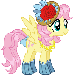 Size: 3000x3057 | Tagged: safe, artist:cloudy glow, gameloft, fluttershy, pegasus, g4, alternate hairstyle, female, simple background, solo, transparent background, vector