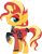 Size: 1410x1800 | Tagged: safe, artist:cloudy glow, sunset shimmer, pony, unicorn, g4, chinese new year, eyeshadow, female, horn, makeup, mare, red eyeshadow, simple background, solo, transparent background, year of the snake