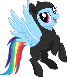 Size: 1484x1686 | Tagged: safe, artist:stephen-fisher, rainbow dash, pegasus, g4, female, latex, latex suit, simple background, solo, spy suit, transparent background, vector