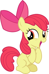 Size: 3000x4492 | Tagged: safe, artist:cloudy glow, apple bloom, earth pony, g4, apple bloom's bow, bow, female, hair bow, solo