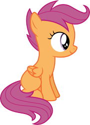 Size: 3000x4147 | Tagged: safe, artist:cloudy glow, scootaloo, g4, female, simple background, solo, transparent background, vector