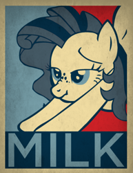 Size: 2550x3300 | Tagged: safe, oc, oc only, oc:milky way, earth pony, pony, female, hope poster, iwtcird, mare, meme, solo