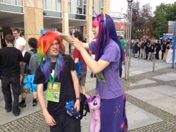 Size: 3264x2448 | Tagged: safe, twilight sparkle, human, galacon, g4, 2014, clothes, cosplay, costume, irl, irl human, photo