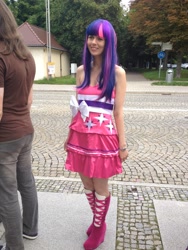 Size: 2448x3264 | Tagged: safe, twilight sparkle, human, galacon, g4, 2014, clothes, cosplay, costume, irl, irl human, photo