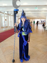 Size: 2448x3264 | Tagged: safe, princess luna, human, galacon, g4, 2014, clothes, cosplay, costume, irl, irl human, photo