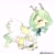 Size: 3150x3150 | Tagged: safe, artist:deeemperor, fluttershy, pegasus, pony, g4, alternate mane color, antlers, ceres fauna, clothes, dress, eyes closed, female, flower, flower in hair, flower in tail, folded wings, hololive, mare, neck bow, ponified, simple background, solo, tail, vtuber, white background, white dress, wings, yay