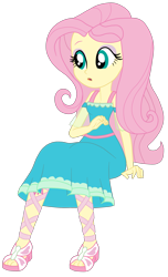 Size: 1900x3134 | Tagged: safe, artist:gmaplay, fluttershy, human, equestria girls, g4, my little pony equestria girls: better together, overpowered (equestria girls), cute, fluttershy boho dress, shyabetes, simple background, sitting, solo, transparent background