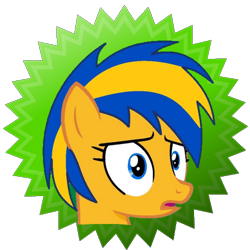 Size: 500x500 | Tagged: safe, artist:mlpfan3991, oc, oc only, oc:flare spark, pegasus, pony, g4, concerned, female, simple background, solo, sticker, transparent background