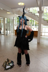 Size: 1824x2736 | Tagged: safe, queen chrysalis, human, galacon, g4, 2014, clothes, cosplay, costume, irl, irl human, photo