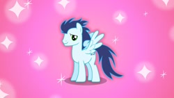 Size: 2560x1440 | Tagged: safe, soarin', pegasus, pony, g4, love, solo