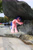 Size: 1824x2736 | Tagged: safe, artist:atalonthedeer, firefly, galacon, g1, 2014, fountain, fursuit, hat, irl, outdoors, photo, ponysuit, solo