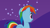 Size: 2560x1440 | Tagged: safe, rainbow dash, pegasus, pony, g4, night, outdoors, solo, surprised