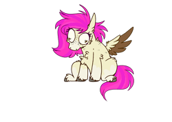 Size: 4092x2893 | Tagged: safe, artist:molars, oc, oc only, oc:molars, pegasus, creature, derp, doodle, faic, female, mare, silly, simple background, solo, transparent background