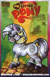 Size: 600x928 | Tagged: safe, artist:daphnelage, idw, zecora, zebra, g4, my little pony: friendship is magic (idw), comic cover, cover, cover art, ear piercing, earring, female, green background, jewelry, leg rings, neck rings, piercing, simple background, sketch cover, solo, solo female, traditional art