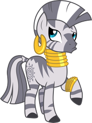 Size: 3000x3985 | Tagged: safe, artist:cloudy glow, zecora, zebra, g4, female, simple background, solo, transparent background, vector