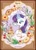 Size: 1284x1805 | Tagged: safe, rarity, pony, unicorn, g4, official, afternoon tea, cake, cake slice, chair, chocolate, clothes, cookie, cup, dessert, donut, dress, female, flower, food, herbivore, horn, kayou, looking down, magic, magic aura, mare, merchandise, outfit, plate, sitting, solo, strawberry, teacup, text