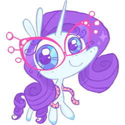 Size: 2048x2048 | Tagged: safe, artist:regenko, rarity, pony, unicorn, g4, glasses, horn, ruler, simple background, solo, transparent background