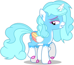 Size: 5381x4752 | Tagged: safe, artist:creedyboy124, oc, oc only, oc:jemima sparkle, alicorn, pony, alicorn oc, female, horn, looking down, mare, show accurate, simple background, solo, transparent background, wings