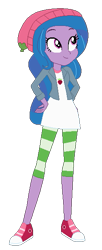 Size: 247x608 | Tagged: safe, artist:selenaede, artist:user15432, izzy moonbow, human, equestria girls, g4, g5, ana sani, base used, beanie, beanie hat, clothes, clothes swap, converse, crossover, dress, equestria girls style, equestria girls-ified, g5 to equestria girls, g5 to g4, generation leap, hand on hip, hat, jacket, red shoes, shoes, simple background, smiling, sneakers, solo, strawberry shortcake, strawberry shortcake (character), strawberry shortcake berry in the big city, transparent background, voice actor joke