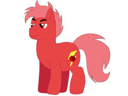 Size: 2160x1620 | Tagged: safe, artist:meghan12345, earth pony, pony, g4, battle for dream island, blocky (battle for dream island), lidded eyes, male, ponified, simple background, solo, stallion, transparent background