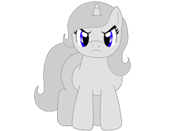 Size: 2160x1620 | Tagged: safe, artist:meghan12345, pony, unicorn, g4, angry, battle for dream island, female, filly, foal, golf ball (battle for dream island), horn, ponified, simple background, solo, transparent background