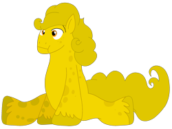 Size: 2160x1620 | Tagged: safe, artist:meghan12345, earth pony, pony, g4, battle for dream island, male, ponified, simple background, sitting, solo, spongy (battle for dream island), stallion, transparent background