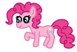 Size: 390x265 | Tagged: safe, artist:jakusi, pinkie pie, g4, drawpile, lifted leg