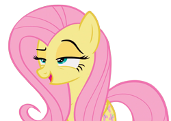 Size: 1378x982 | Tagged: safe, edit, edited screencap, screencap, fluttershy, pegasus, pony, g4, female, mare, simple background, smug, solo, transparent background