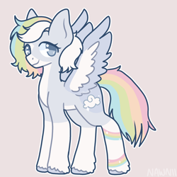 Size: 2000x2000 | Tagged: safe, artist:nawnii, oc, oc only, pegasus, pony, female, mare, solo