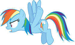 Size: 4968x3000 | Tagged: safe, artist:cloudy glow, rainbow dash, pegasus, pony, g4, my little pony: friendship is magic, school daze, female, mare, simple background, solo, transparent background, vector, wings