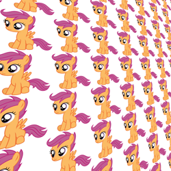 Size: 1280x1280 | Tagged: safe, artist:6bluegirl6, scootaloo, pegasus, g4, 3d, 3d wallpaper, female