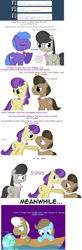 Size: 1280x3898 | Tagged: safe, artist:erthilo, beauty brass, concerto, fiddlesticks, frederic horseshoepin, lyra heartstrings, octavia melody, parish nandermane, symphony song, earth pony, pony, sea pony, unicorn, ask octavia, g4, ask, bowtie, female, horn, male, mare, ocean, stallion, tumblr, water