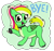 Size: 1063x990 | Tagged: safe, artist:cocacola1012, oc, oc:gumdrops, pegasus, pony, bye, meme, ponified meme, wings