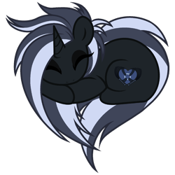 Size: 2048x2048 | Tagged: safe, artist:mistress midnight, oc, oc only, oc:mistress, pony, unicorn, eyeliner, eyeshadow, heart pony, horn, makeup, mohawk, solo, two toned mane