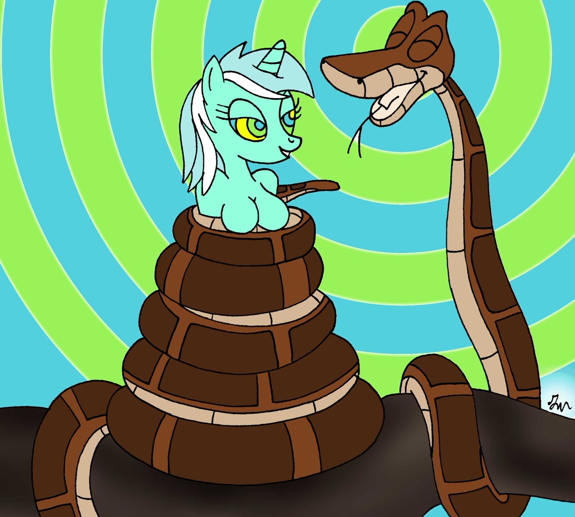 Anthro Python #3695498 - suggestive, artist:lol20, lyra heartstrings, python, snake ...