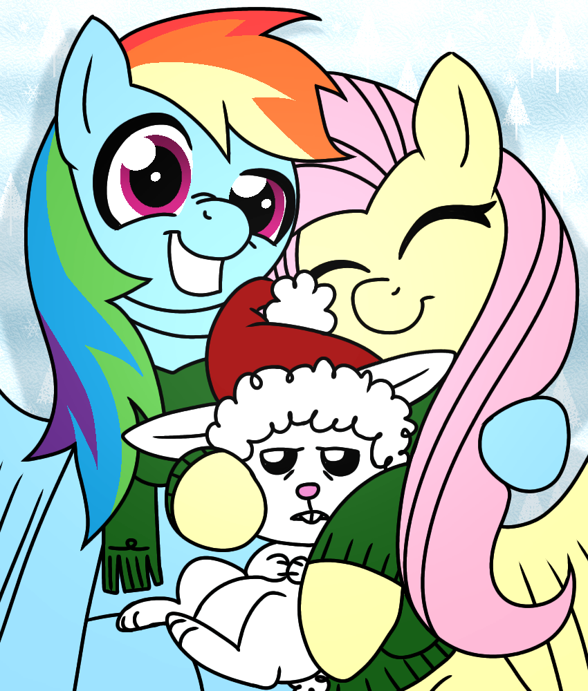 Flutterdash Christmas art