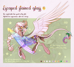 Size: 2556x2306 | Tagged: safe, artist:kanika-png, oc, oc only, pegasus, pony, adoptable, braid, ear tufts, female, flower, flower in hair, flower in tail, leonine tail, mare, spread wings, swirly eyes, tail, tail wings, transparent wings, wings