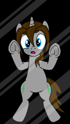 Size: 2160x3840 | Tagged: safe, artist:twiny dust, oc, oc only, oc:dust, pony, unicorn, against glass, glass, horn, male, phone wallpaper, pressed against screen, solo, stallion, trapped, underhoof