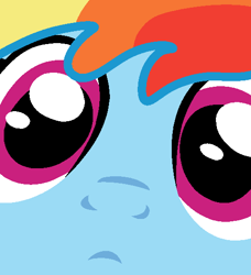 Size: 500x549 | Tagged: safe, artist:jadeharmony, rainbow dash, pegasus, g4, close-up, female, rainbow dash day