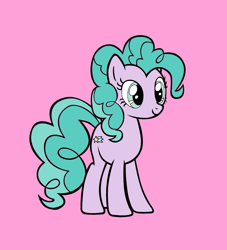 Size: 714x787 | Tagged: safe, artist:annieanderson36, artist:ikillyou121, aura (g4), earth pony, pony, g4, aurabetes, closed mouth, colored, cute, female, girly girl, light pink background, mare, older, older aura (g4), pink background, simple background, solo