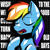 Size: 2048x2048 | Tagged: safe, artist:acidigon, rainbow dash, pegasus, pony, g4, ear piercing, eyes closed, female, lip piercing, mare, microphone, piercing, singing, solo, song reference, stressed out (song), text, twenty one pilots